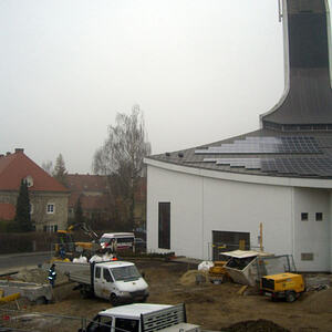 Hl. Nikolaus auf der pfarrlichen Baustelle