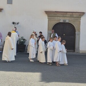 Unsere Volksschüler im Stift Reichersberg