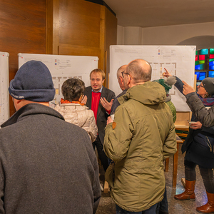 Am zweiten Adventsonntag wurden die Einreichpläne für das Pfarrzentrum vorgestellt.