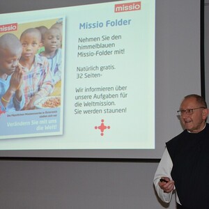 P. Karl Wallner im Pfarrzentrum Ottnang 