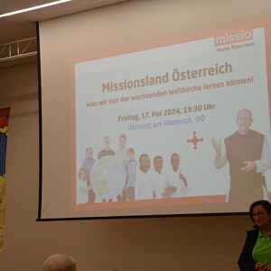 P. Karl Wallner im Pfarrzentrum Ottnang 