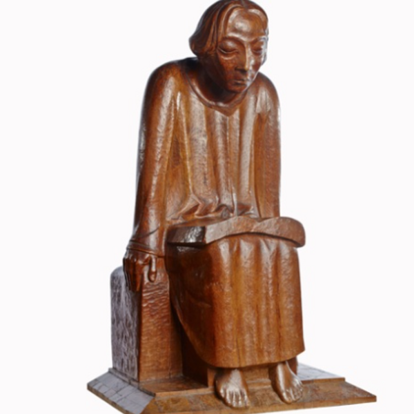 Lesender Klosterschüler / Ernst Barlach, 1930, Höhe 115cm