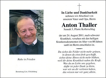 Anton Thaller